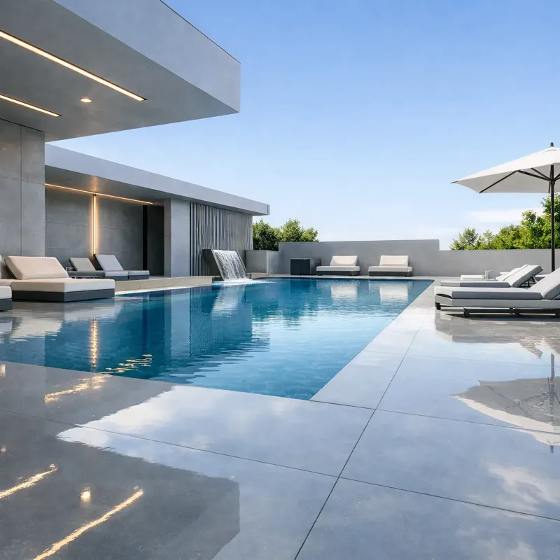 Swimming Pools gloss grey finish